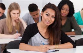 Students participating in classroom