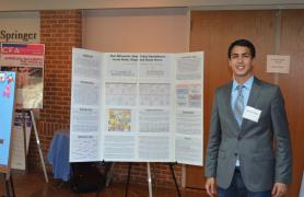 Student presenting project
