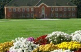 flowers in front of building 3a