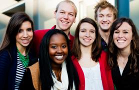 smiling students