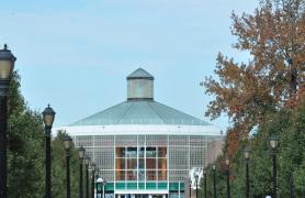 Front of campus center at CSI