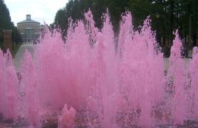 CSI Pink Colored Fountain