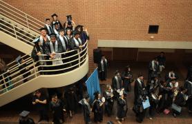 Students Gathering In Atrium