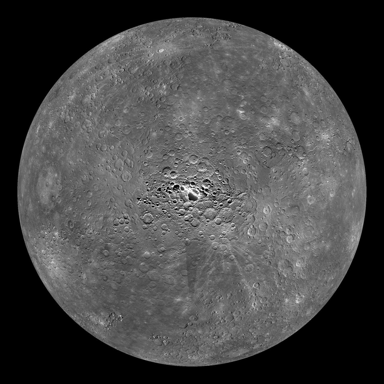 THE NORTHERN REGIONS OF THE PLANET MERCURY FROM SPACE