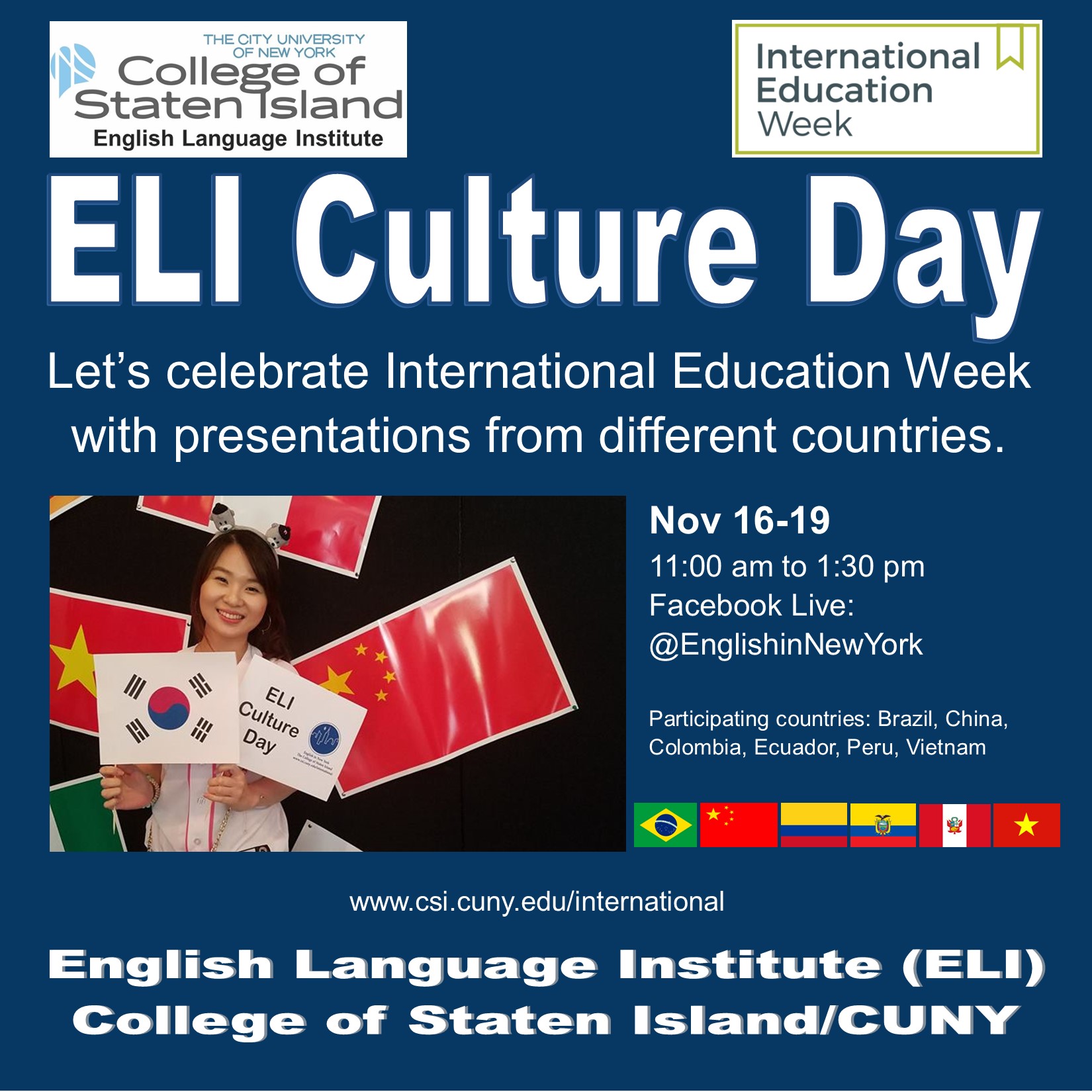 ELI Culture Day Fall 2020