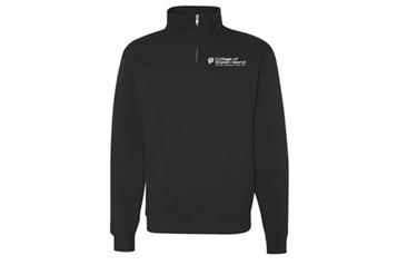 CSI Logo Black half zip sweatshirt 